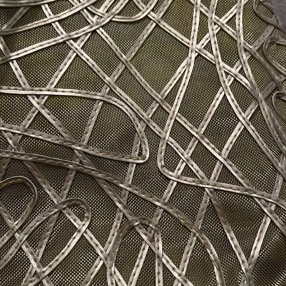 Tiannl gold woven mesh bucket bag - Picture 3 of 4